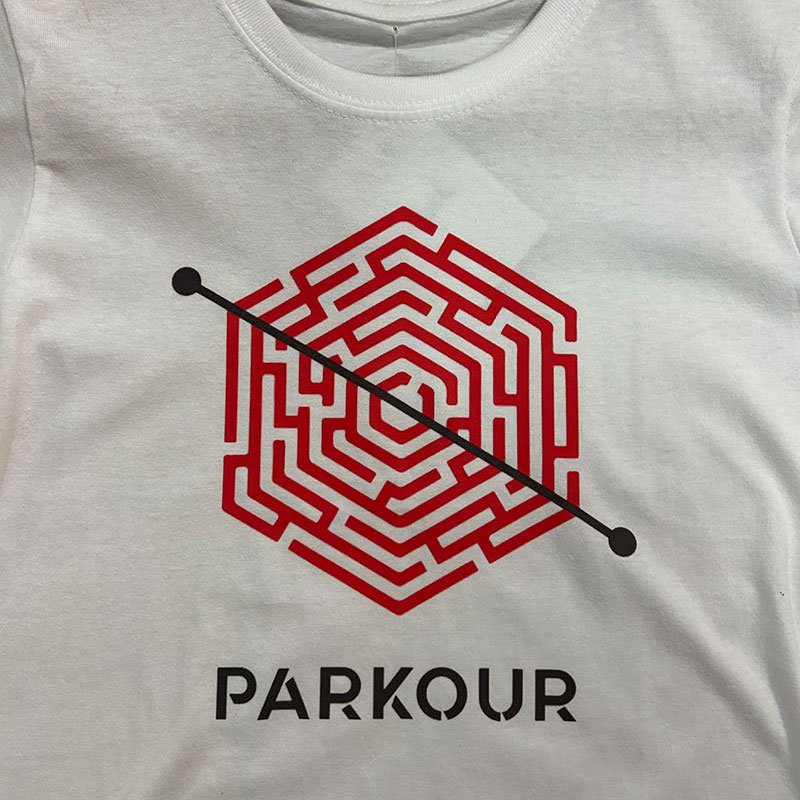 Camiseta Blanca Laberinto Parkour - Imagen 2