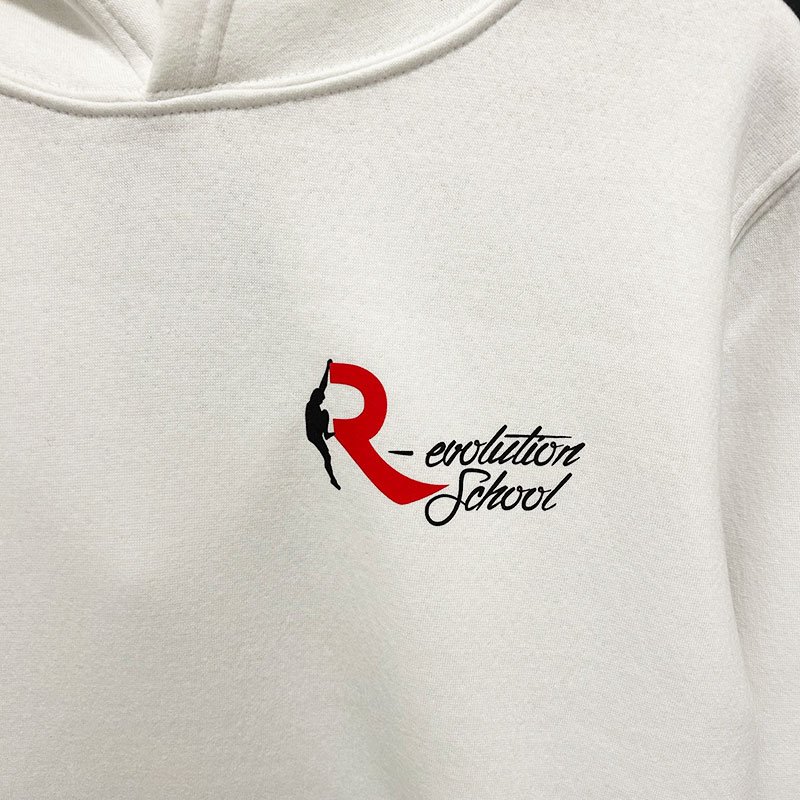 Sudadera Parkour con Capucha Blanca Logo Pequeño - Imagen 3
