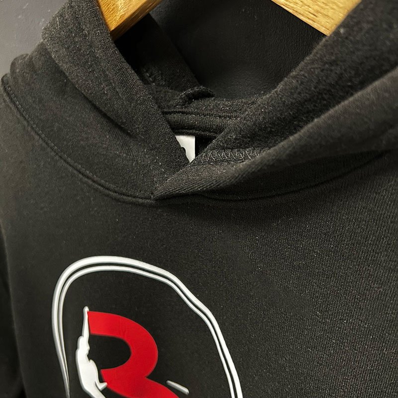 Sudadera Parkour con Capucha Negra Logo Grande - Imagen 2