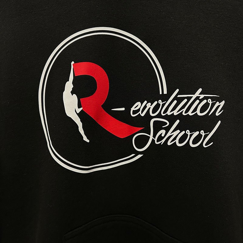 Sudadera Parkour con Capucha Negra Logo Grande - Imagen 3