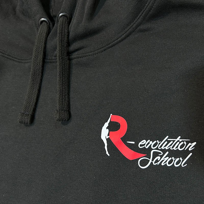 Sudadera Parkour con Capucha Negra Logo Pequeño - Imagen 3