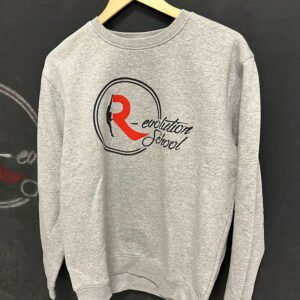 Sudadera Parkour Gris Logo Grande